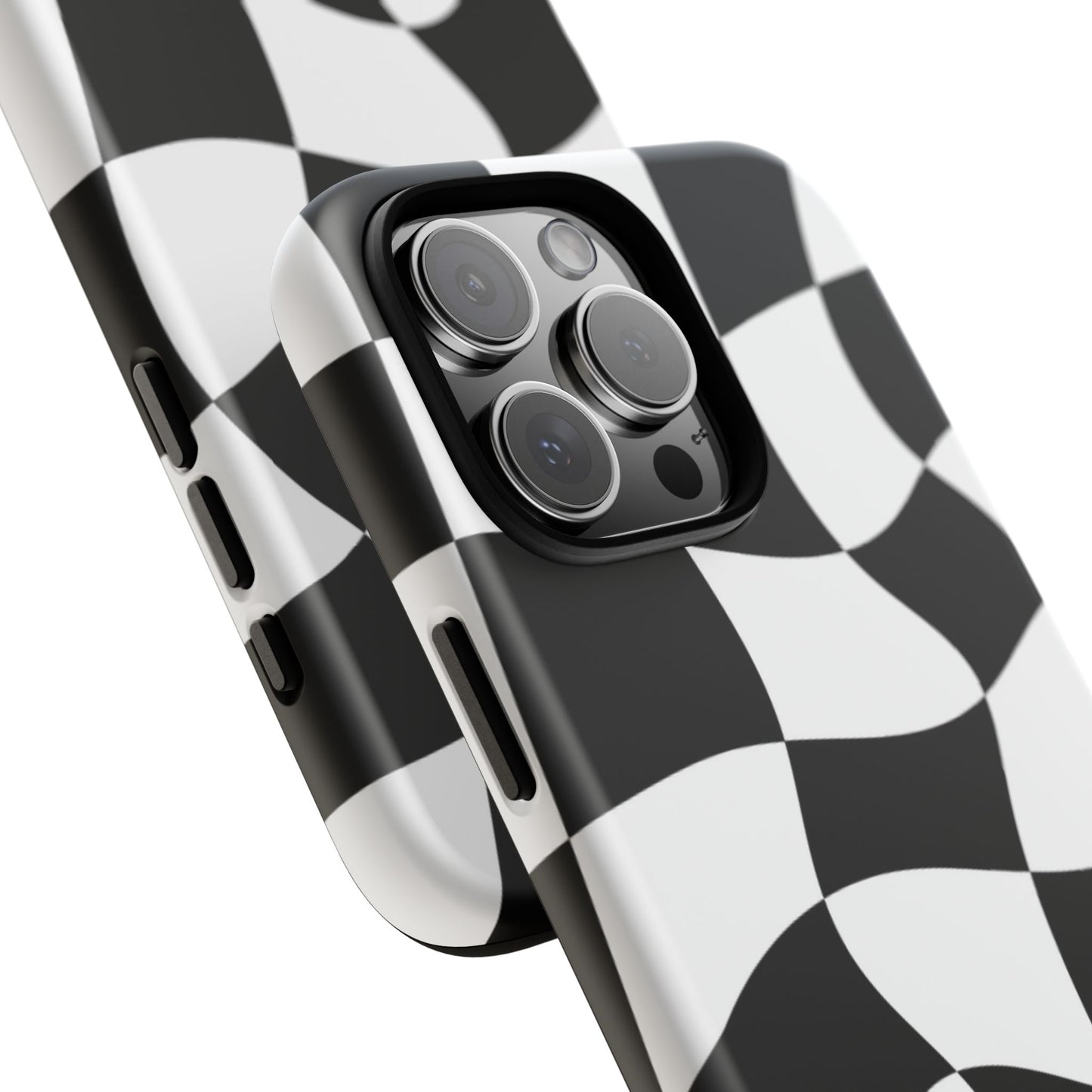 Checkers Case | Coque résistante double protection et Design en Damier déformé