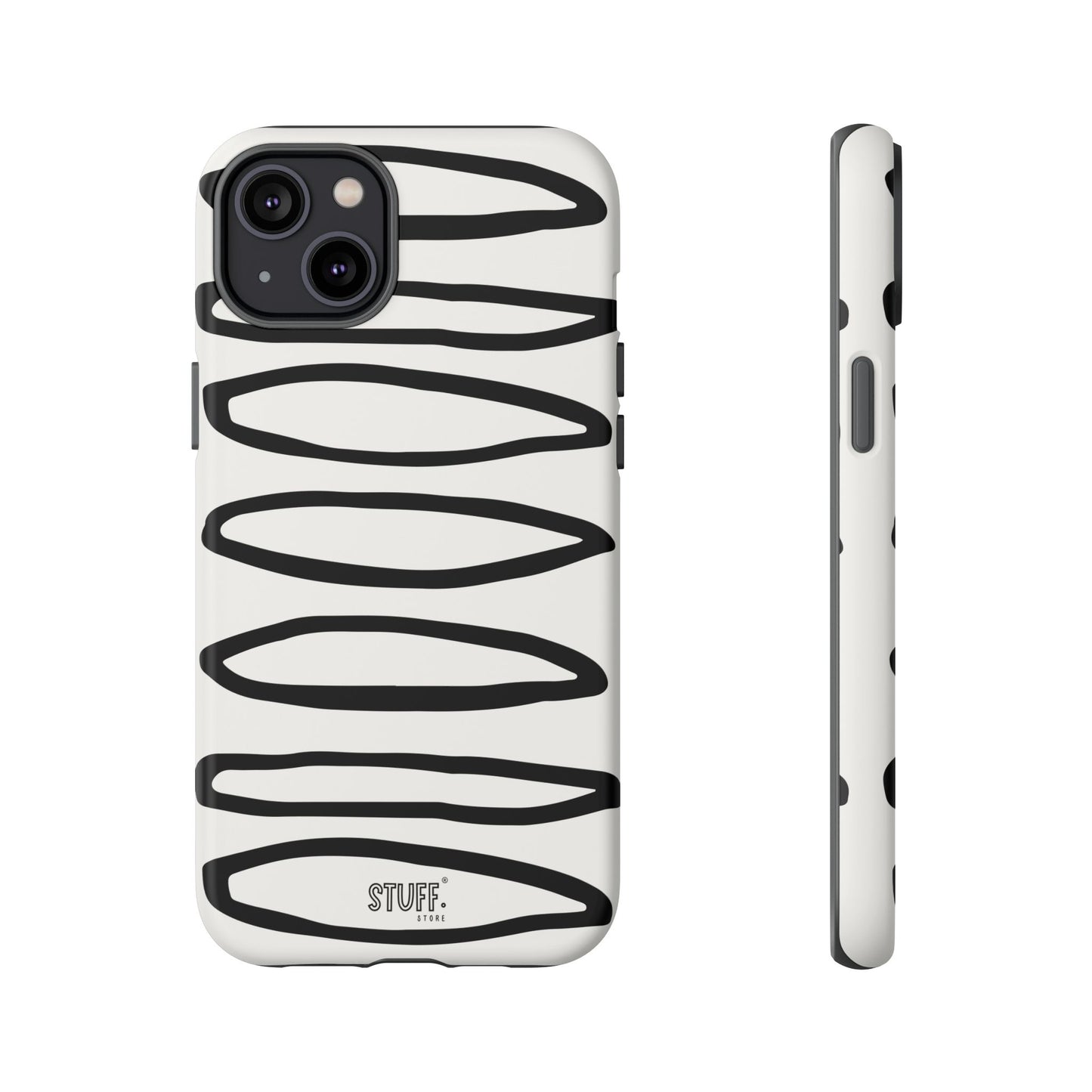 Loopy Case | Coque résistante double protection - Motif cercles abstraits