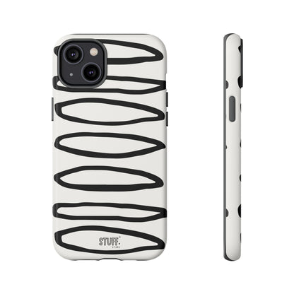 Loopy Case | Coque résistante double protection - Motif cercles abstraits