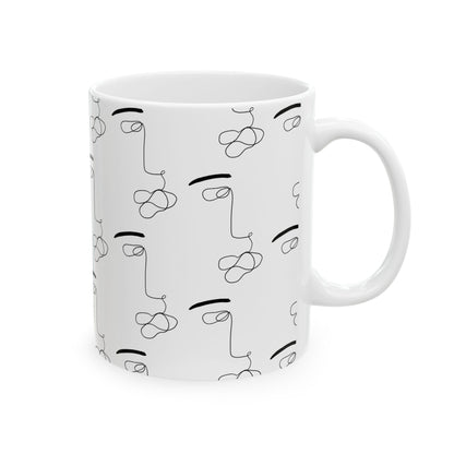 He's Art Cup | Mug en céramique avec design minimaliste – 330ml / 440ml