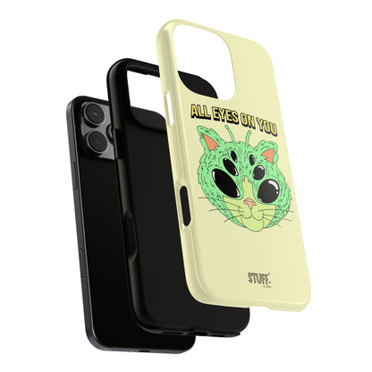 All Eyes on You Case | Coque résistante double protection avec Design Alien drôle