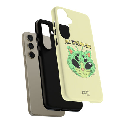 All Eyes on You Case | Coque résistante double protection avec Design Alien drôle