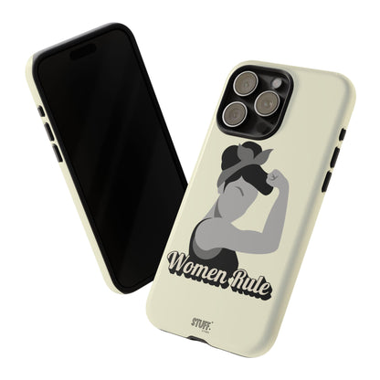 Women Rule Case | Coque résistante double protection avec Design Féministe inspirant