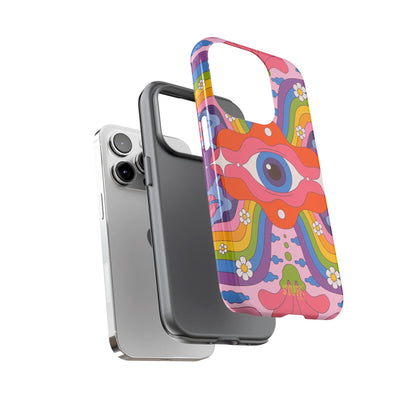 Psych Case | Coque résistante double protection avec Design Psychédélique coloré