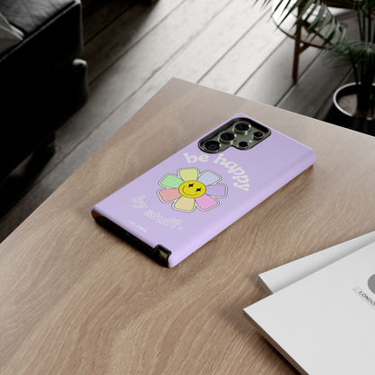 Be Happy Case | Coque résistante double protection avec Design Fleur Colorée