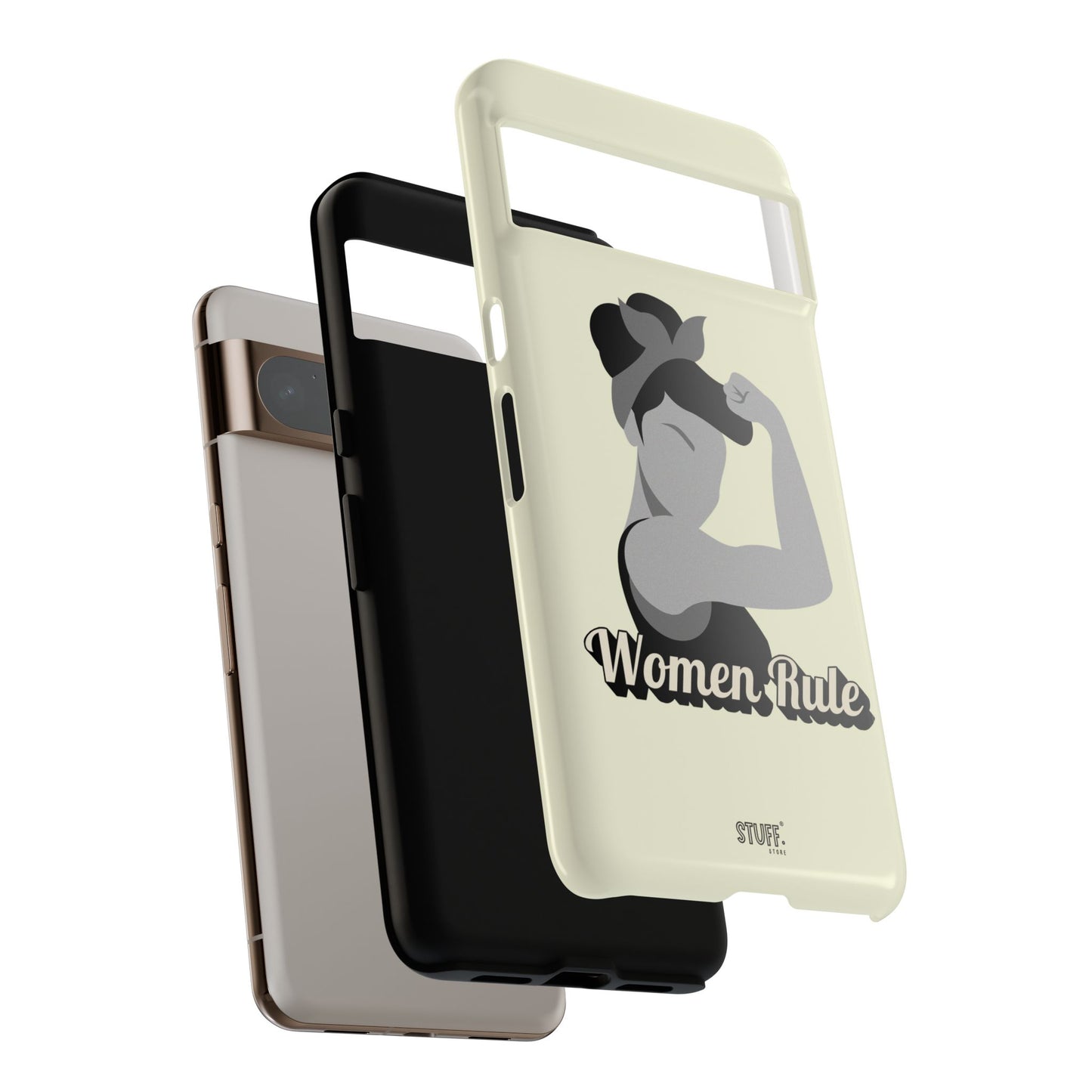 Women Rule Case | Coque résistante double protection avec Design Féministe inspirant