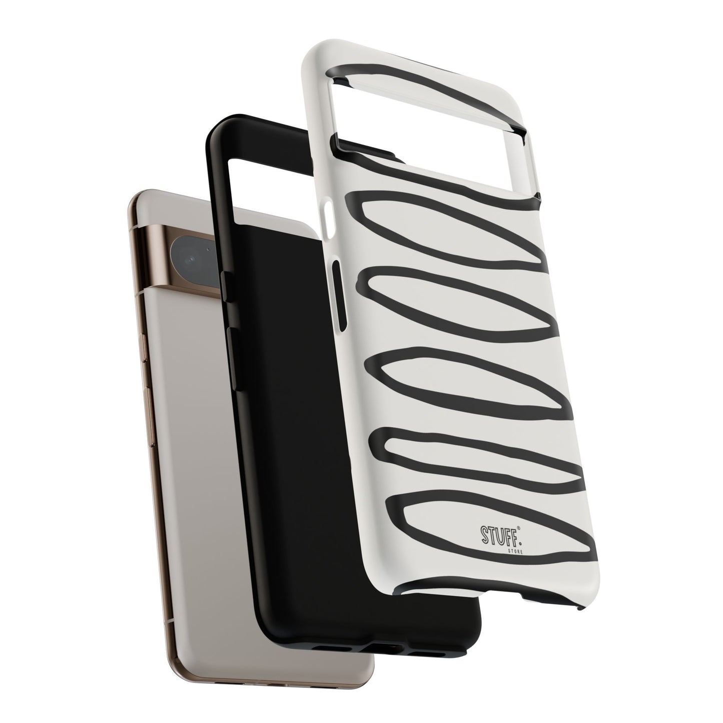 Loopy Case | Coque résistante double protection - Motif cercles abstraits