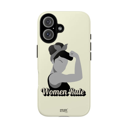 Women Rule Case | Coque résistante double protection avec Design Féministe inspirant