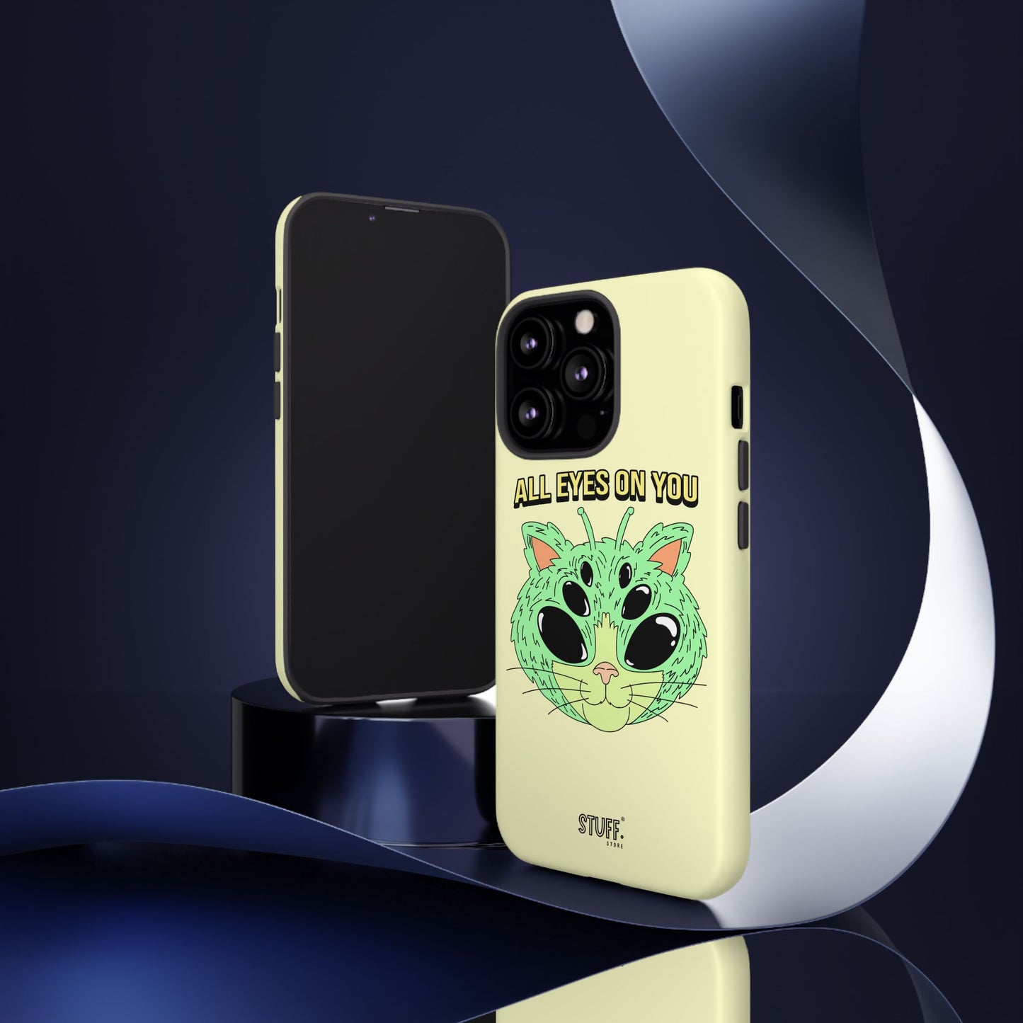 All Eyes on You Case | Coque résistante double protection avec Design Alien drôle