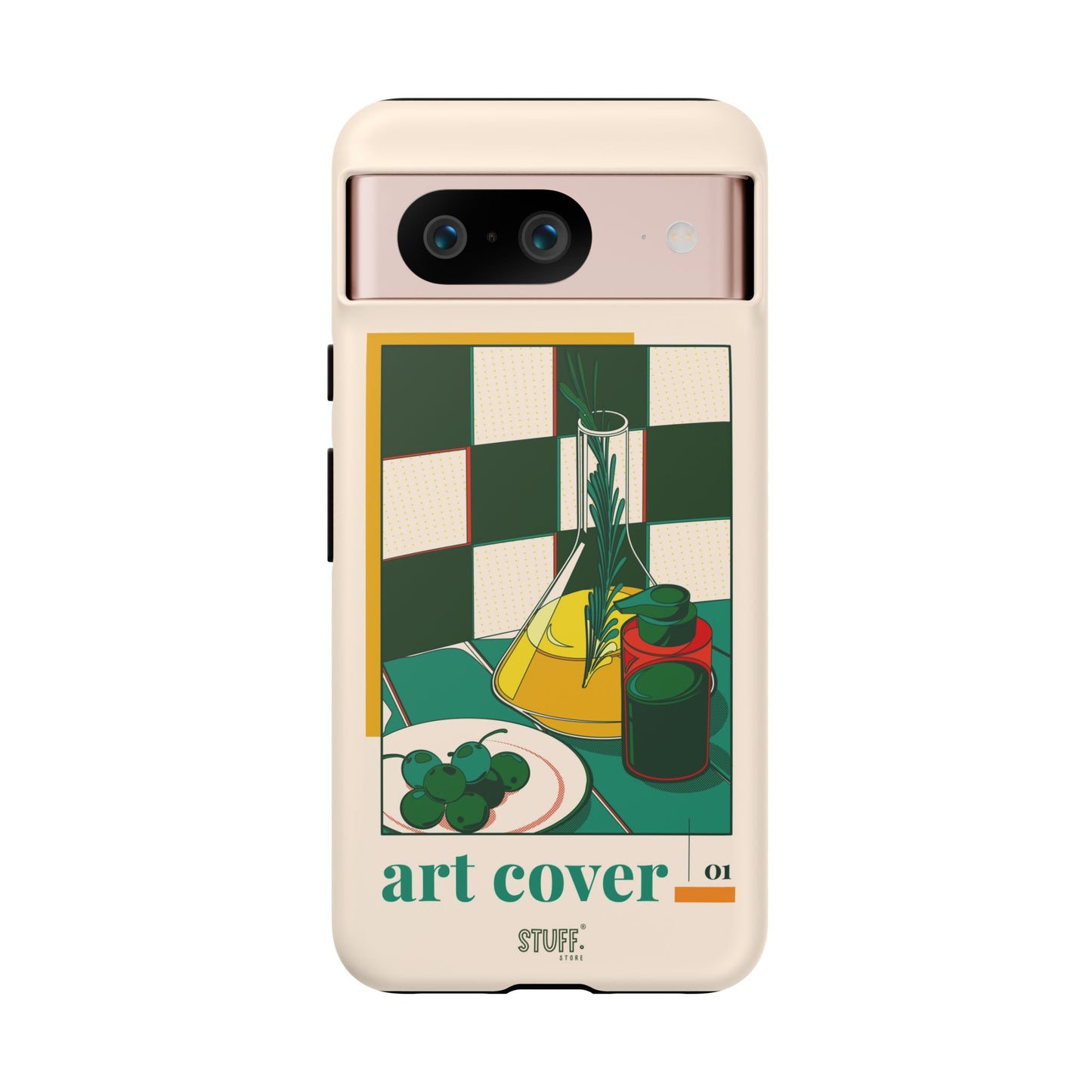 Olio d'Amore Case | Coque résistante double protection avec Design artistique Rétro