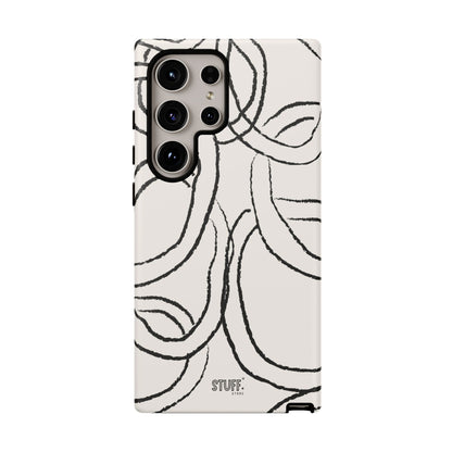 Doodly Case | Coque résistante double protection avec Design Gribouillis Minimaliste