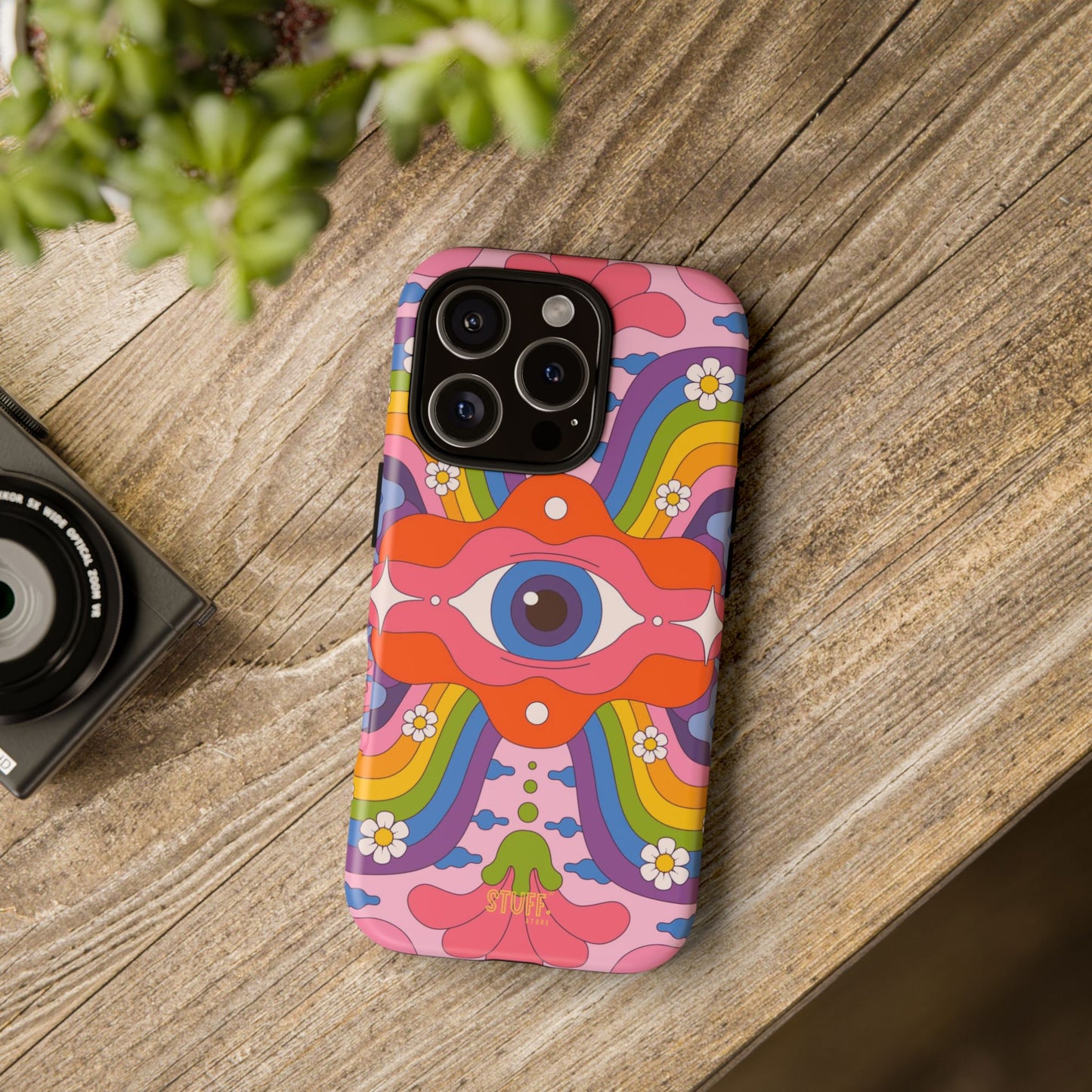 Psych Case | Coque résistante double protection avec Design Psychédélique coloré