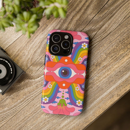 Psych Case | Coque résistante double protection avec Design Psychédélique coloré