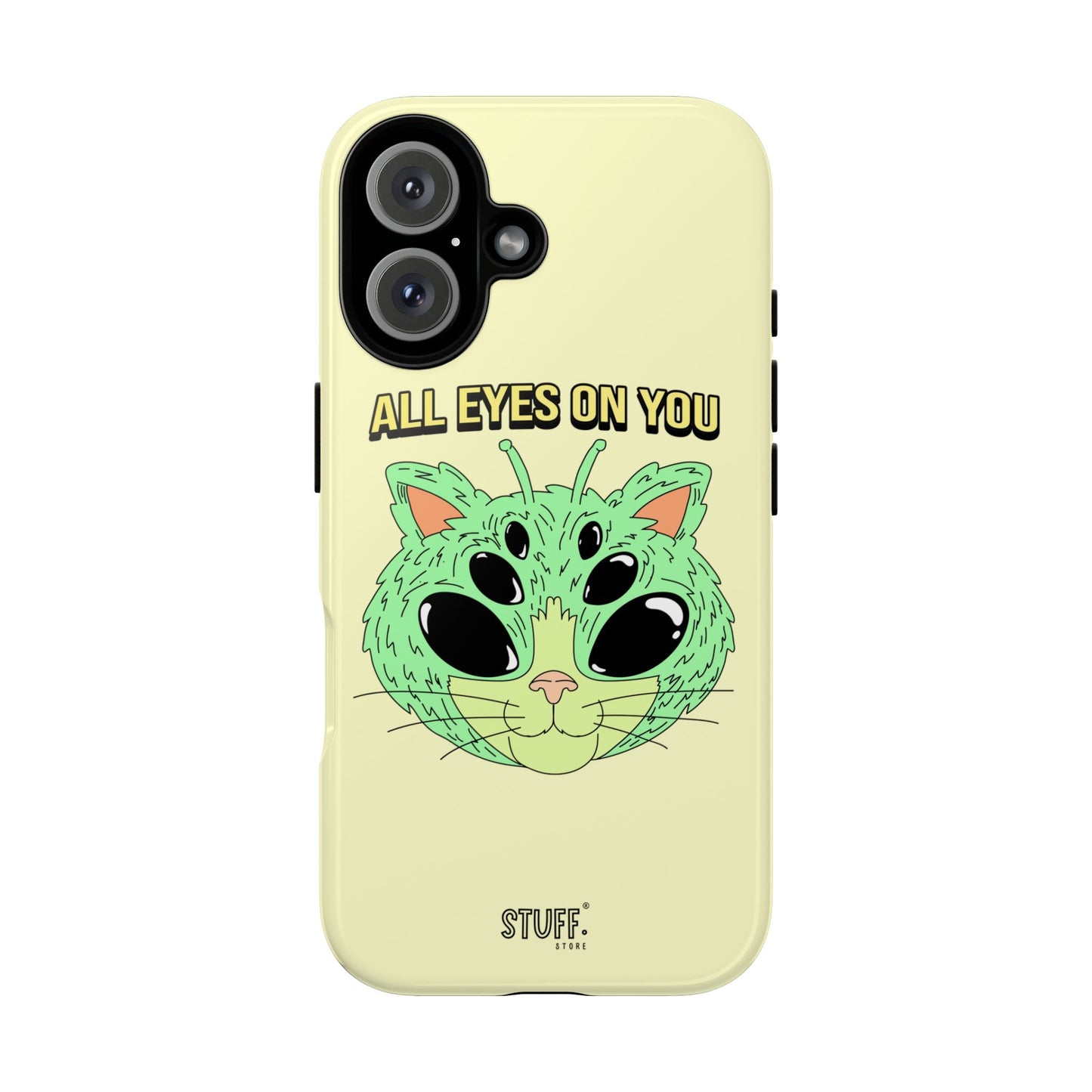 All Eyes on You Case | Coque résistante double protection avec Design Alien drôle