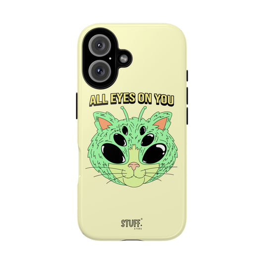 All Eyes on You Case | Coque résistante double protection avec Design Alien drôle