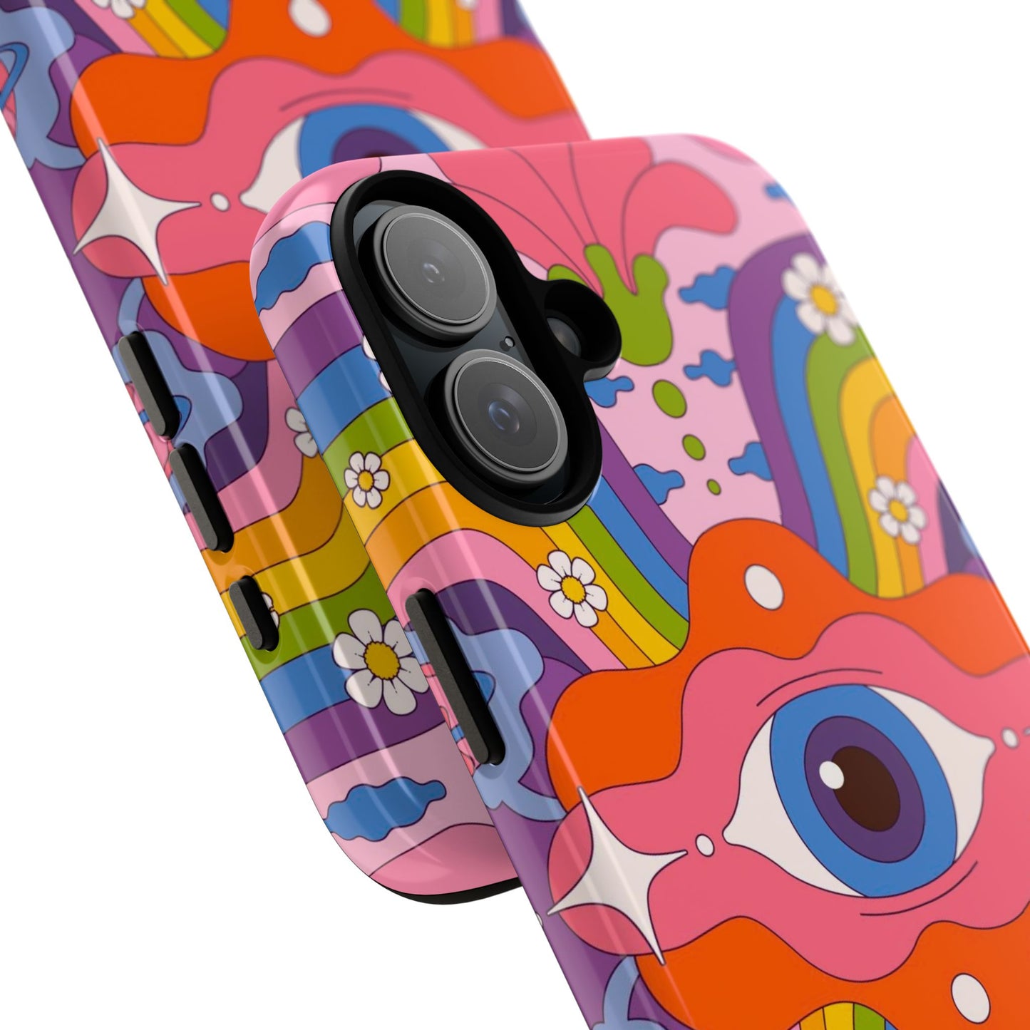 Psych Case | Coque résistante double protection avec Design Psychédélique coloré