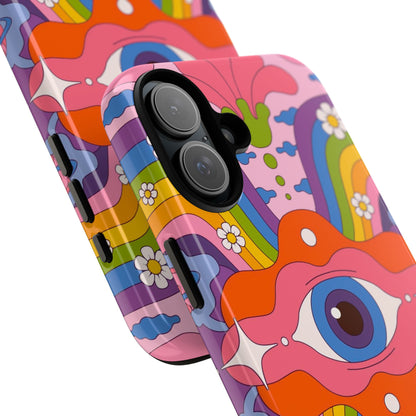 Psych Case | Coque résistante double protection avec Design Psychédélique coloré