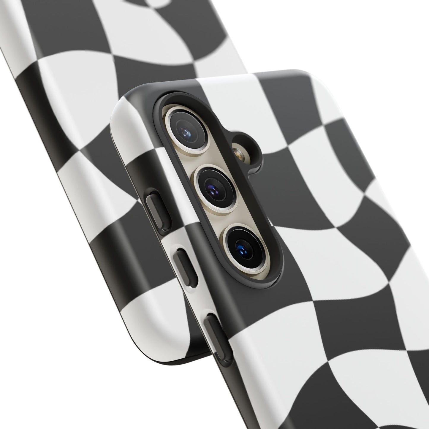 Checkers Case | Coque résistante double protection et Design en Damier déformé