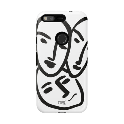 Les Trois Visages | Coque résistante double protection — inspiration Matisse