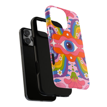 Psych Case | Coque résistante double protection avec Design Psychédélique coloré