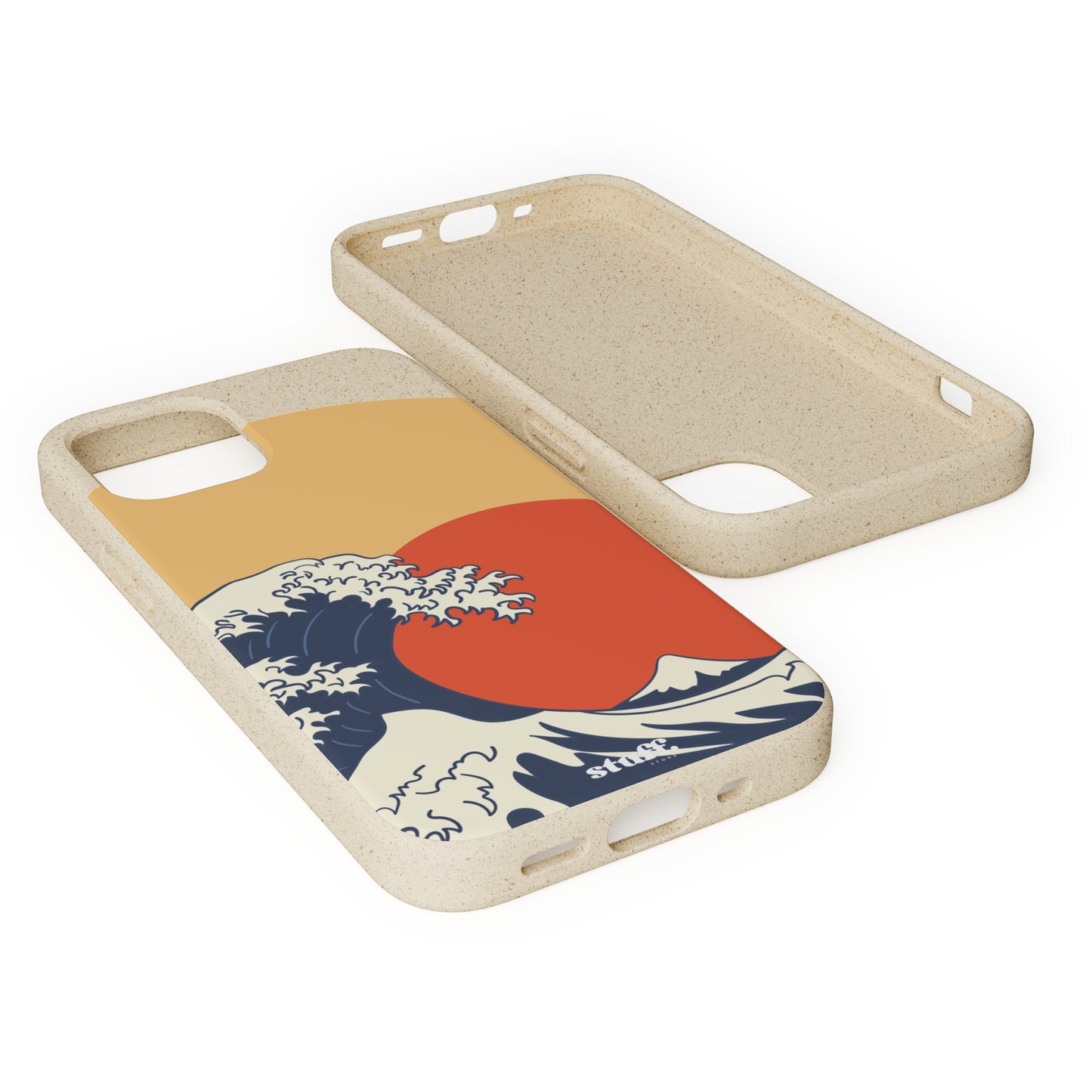 La Grande Vague | biodegradable shell in bamboo and bioplastic - inspired by Japanese art