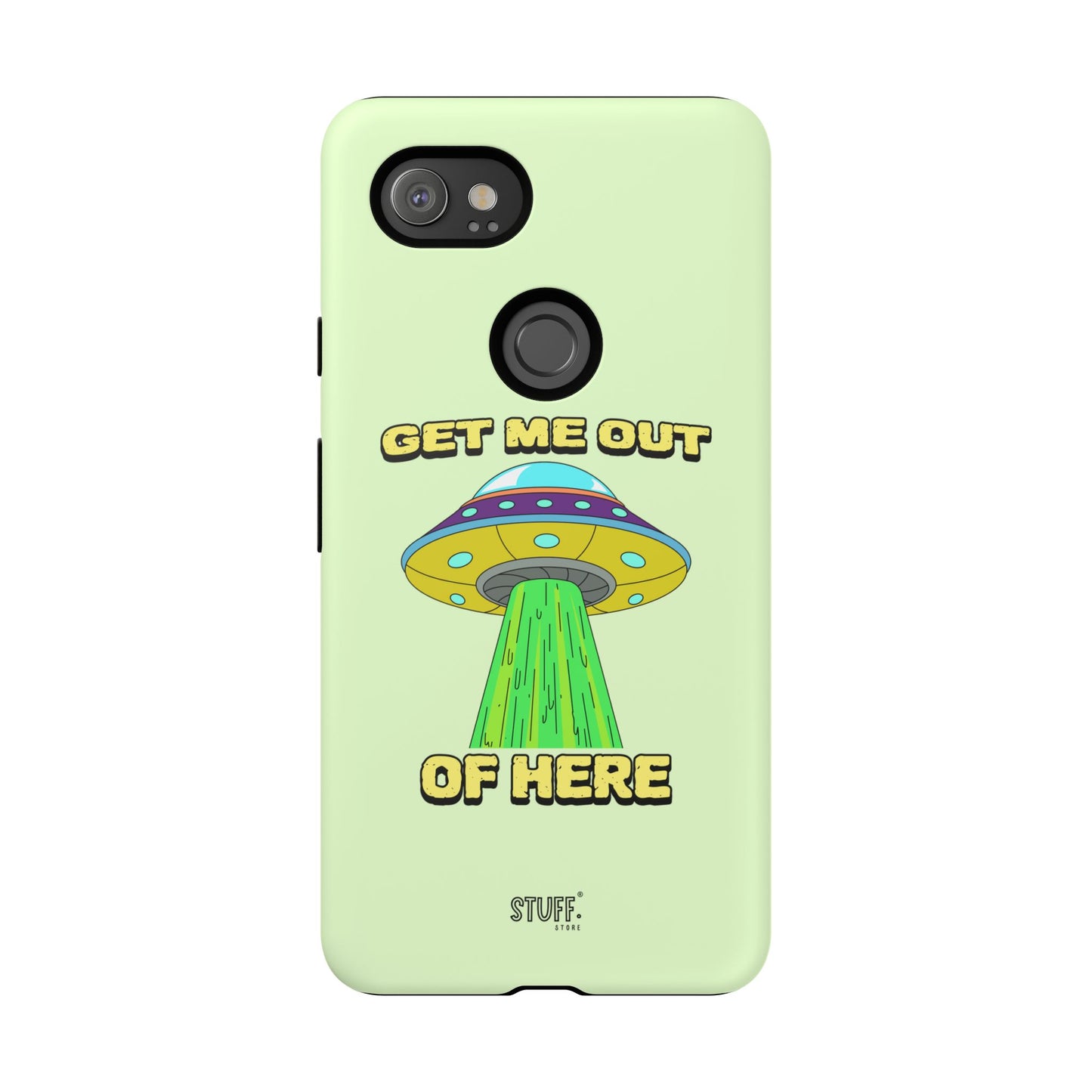 Get Me Out of Here | Coque résistante anti-choc — Vert Menthe