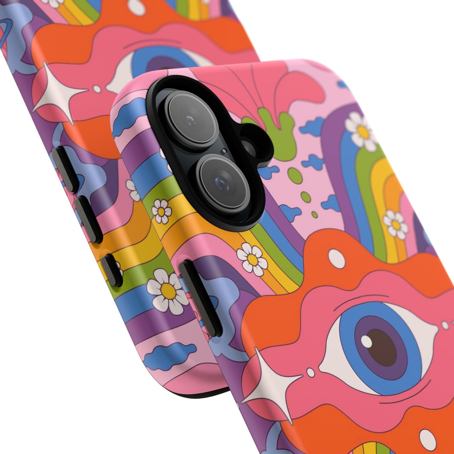 Psych Case | Coque résistante double protection avec Design Psychédélique coloré