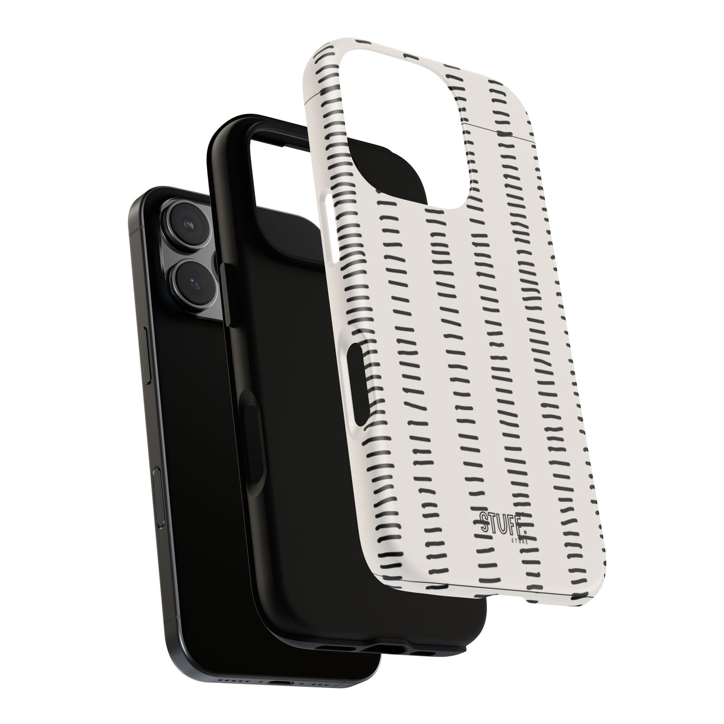 Striped Case | Coque résistante double protection antichoc - Design Minimaliste