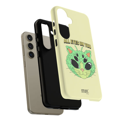 All Eyes on You Case | Coque résistante double protection avec Design Alien drôle
