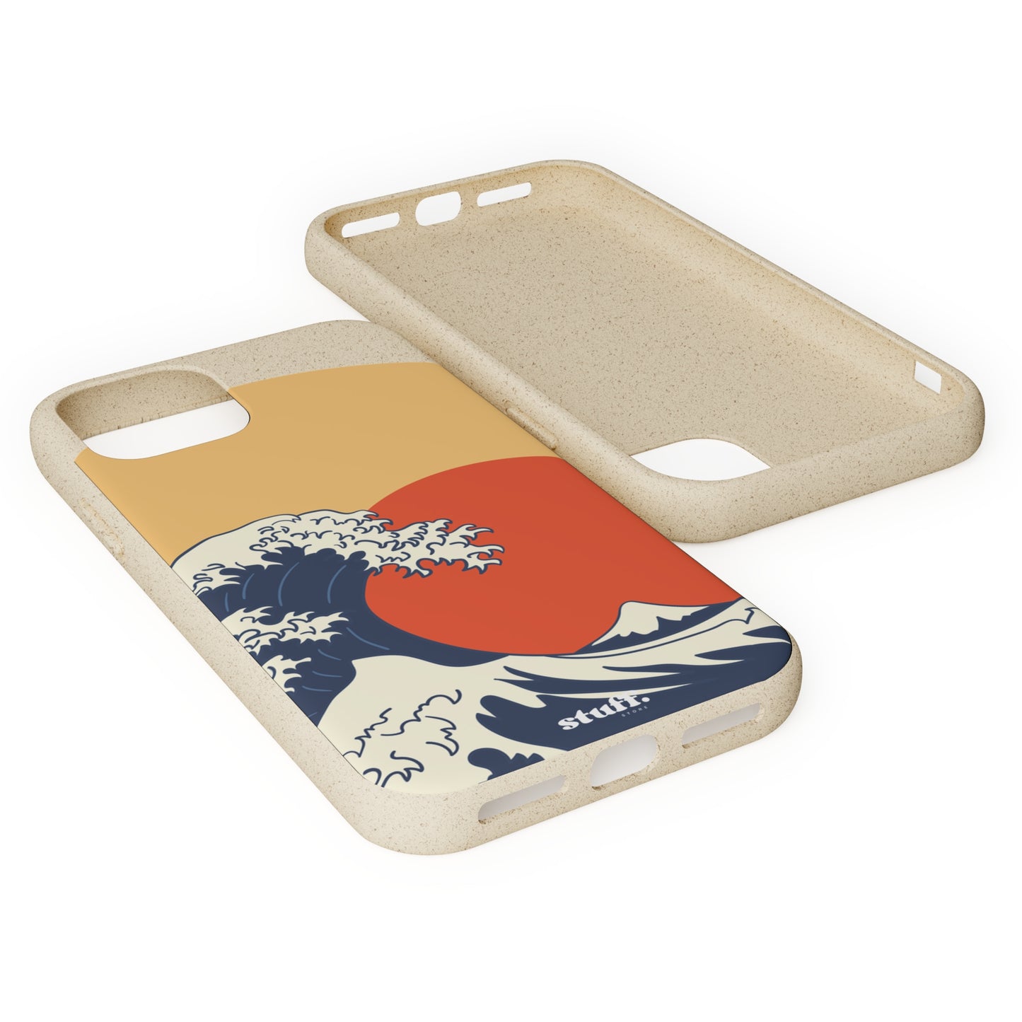 La Grande Vague | biodegradable shell in bamboo and bioplastic - inspired by Japanese art