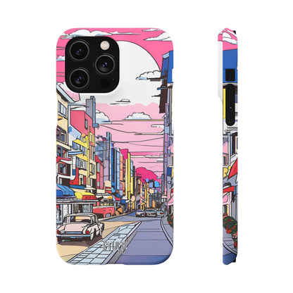 Pop Art Sunset | Coque snap légère et résistante inspiration Lichtenstein