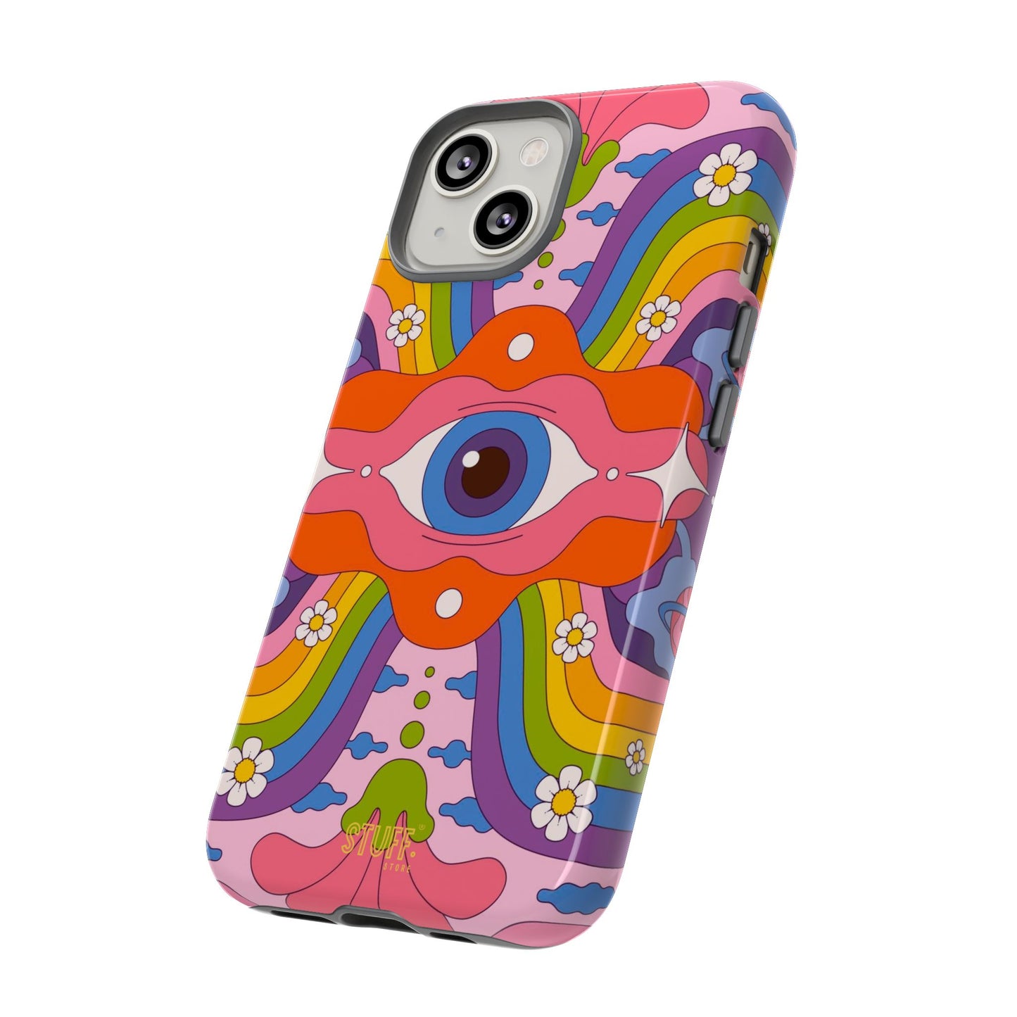 Psych Case | Coque résistante double protection avec Design Psychédélique coloré