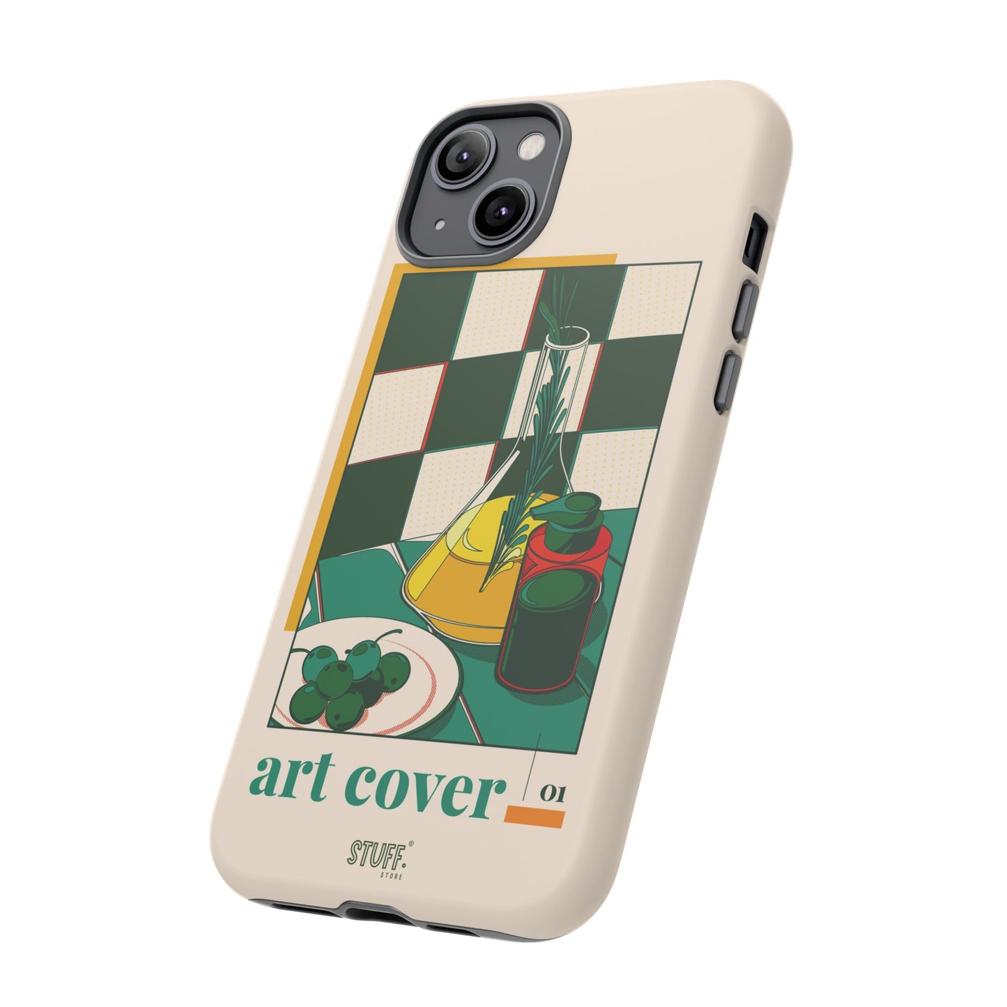 Olio d'Amore Case | Coque résistante double protection avec Design artistique Rétro