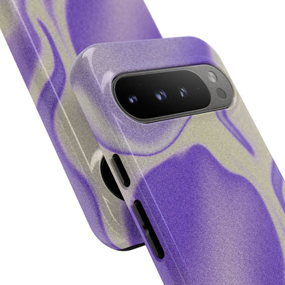 Swirly Case | Coque résistante double protection - Motif vague pourpre