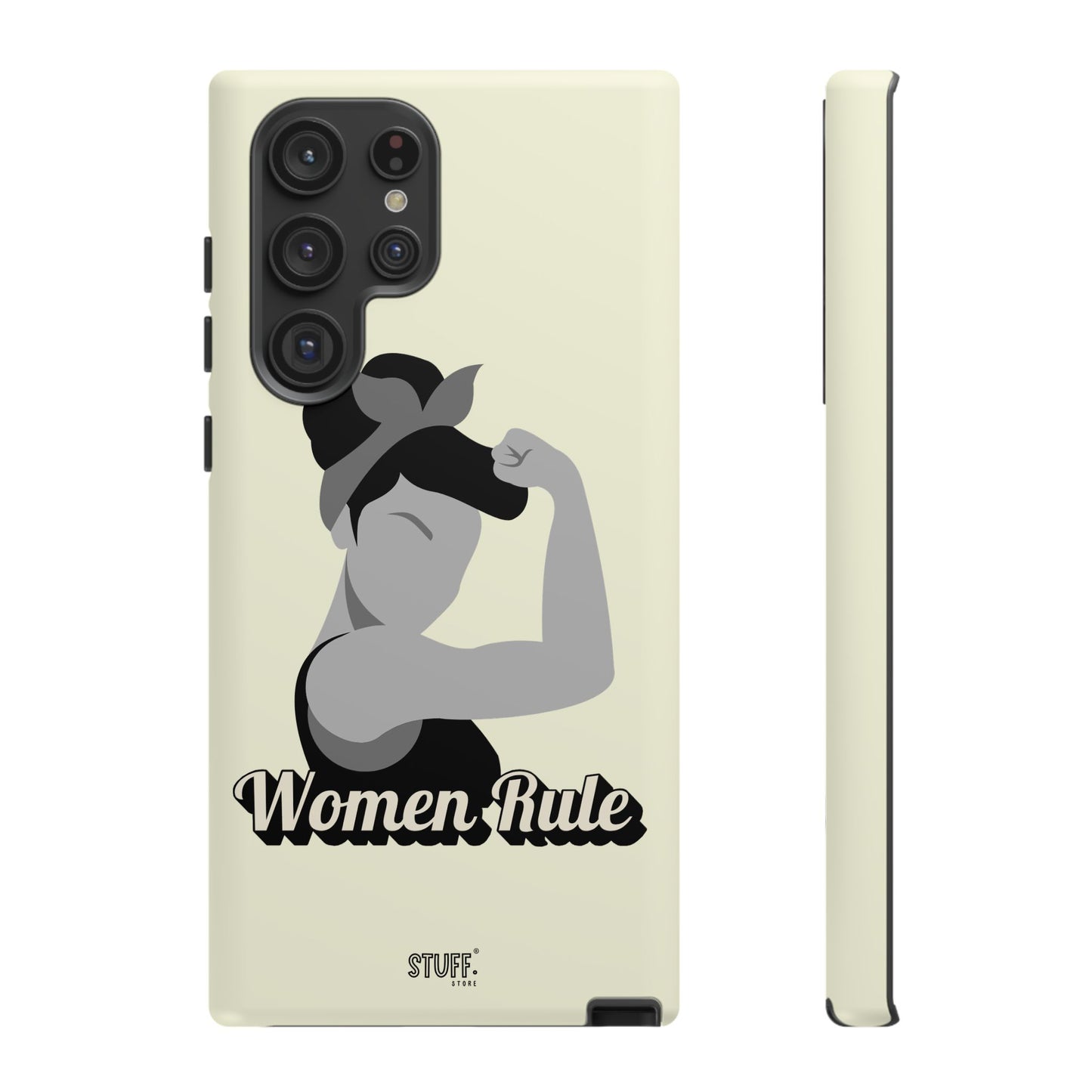 Women Rule Case | Coque résistante double protection avec Design Féministe inspirant