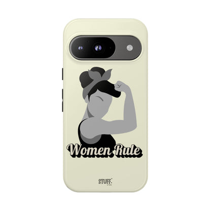 Women Rule Case | Coque résistante double protection avec Design Féministe inspirant