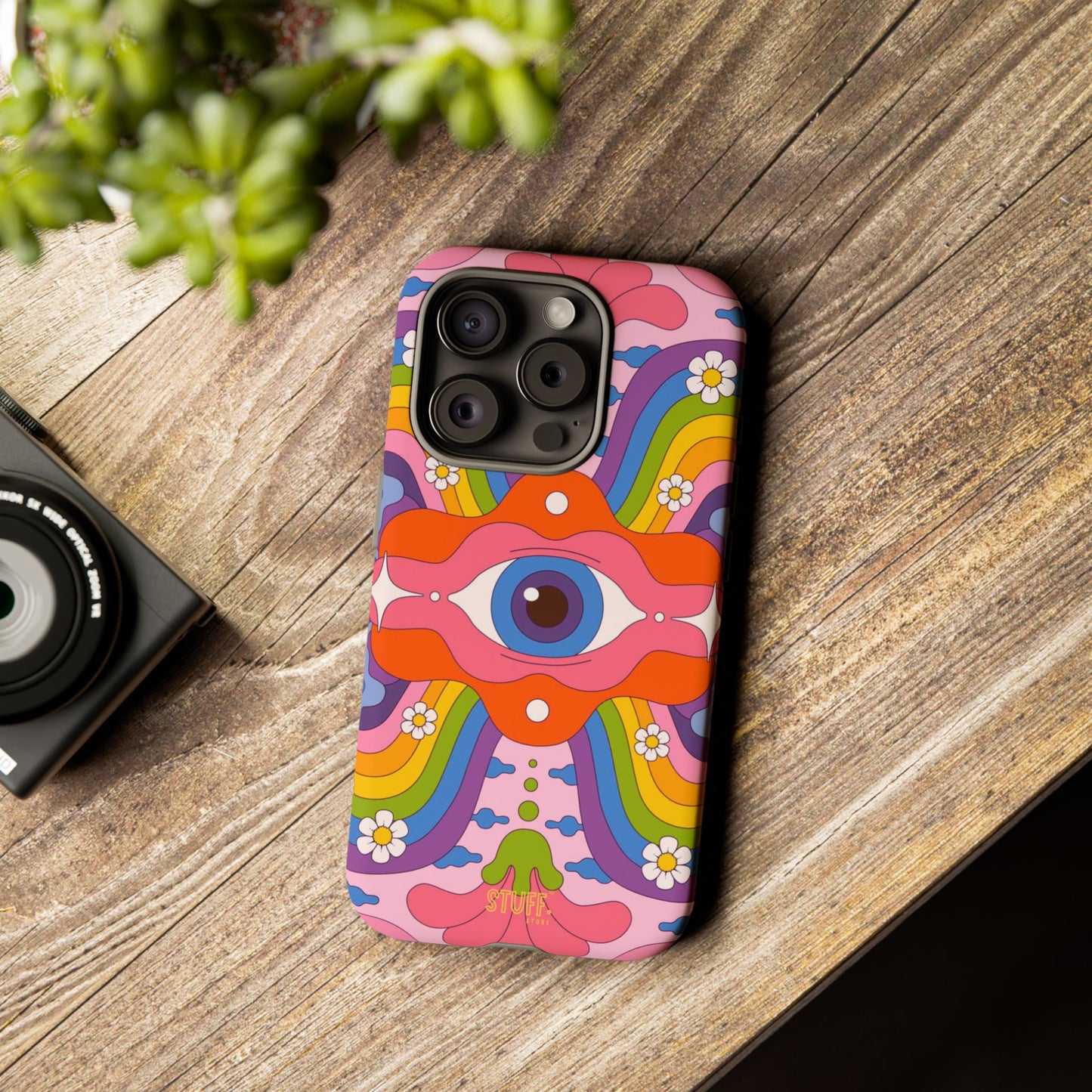 Psych Case | Coque résistante double protection avec Design Psychédélique coloré