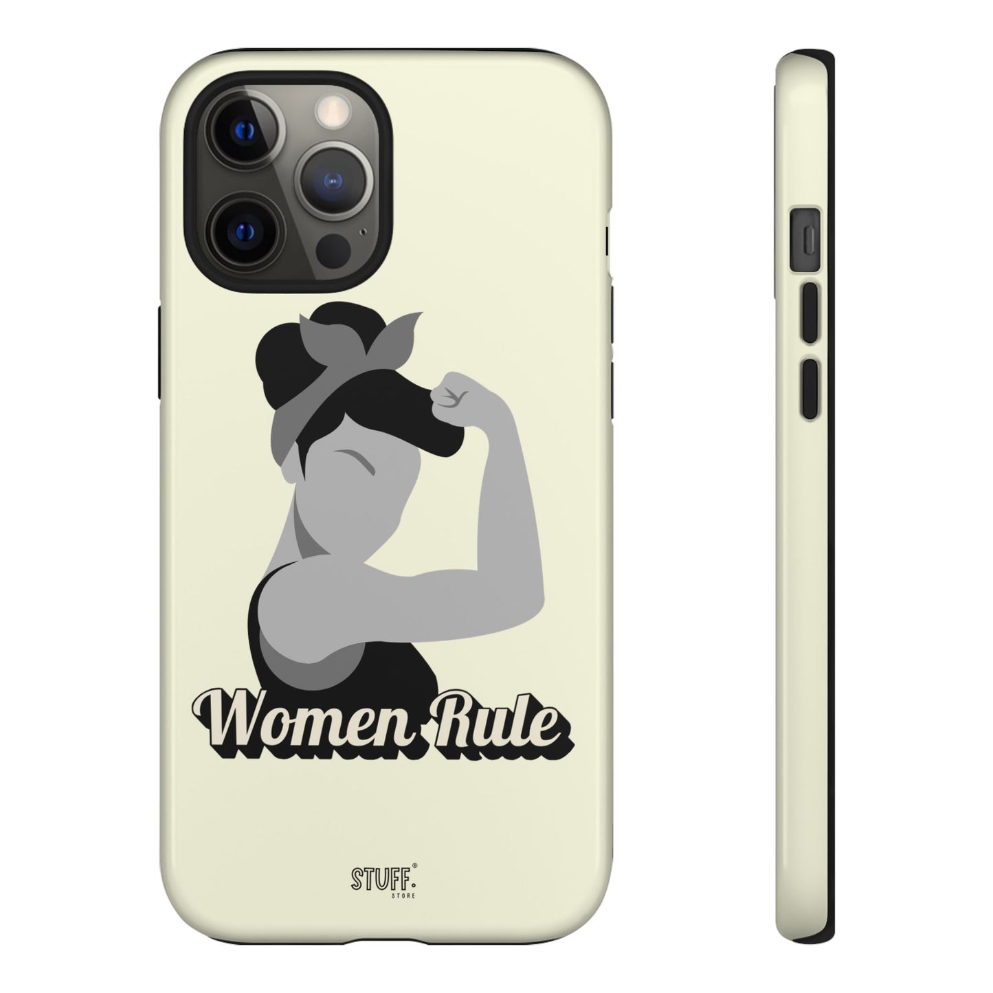 Women Rule Case | Coque résistante double protection avec Design Féministe inspirant