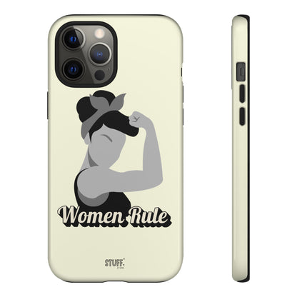 Women Rule Case | Coque résistante double protection avec Design Féministe inspirant