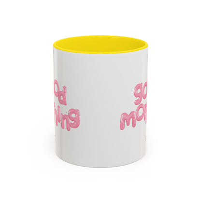 Balloon Cup | Two-tone ceramic mug with "balloon" lettering - 330ml