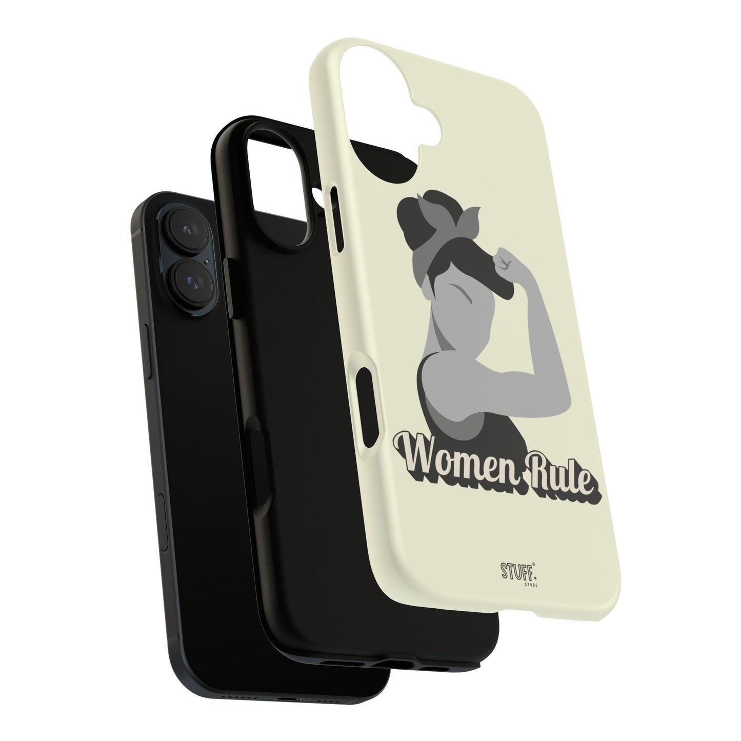 Women Rule Case | Coque résistante double protection avec Design Féministe inspirant