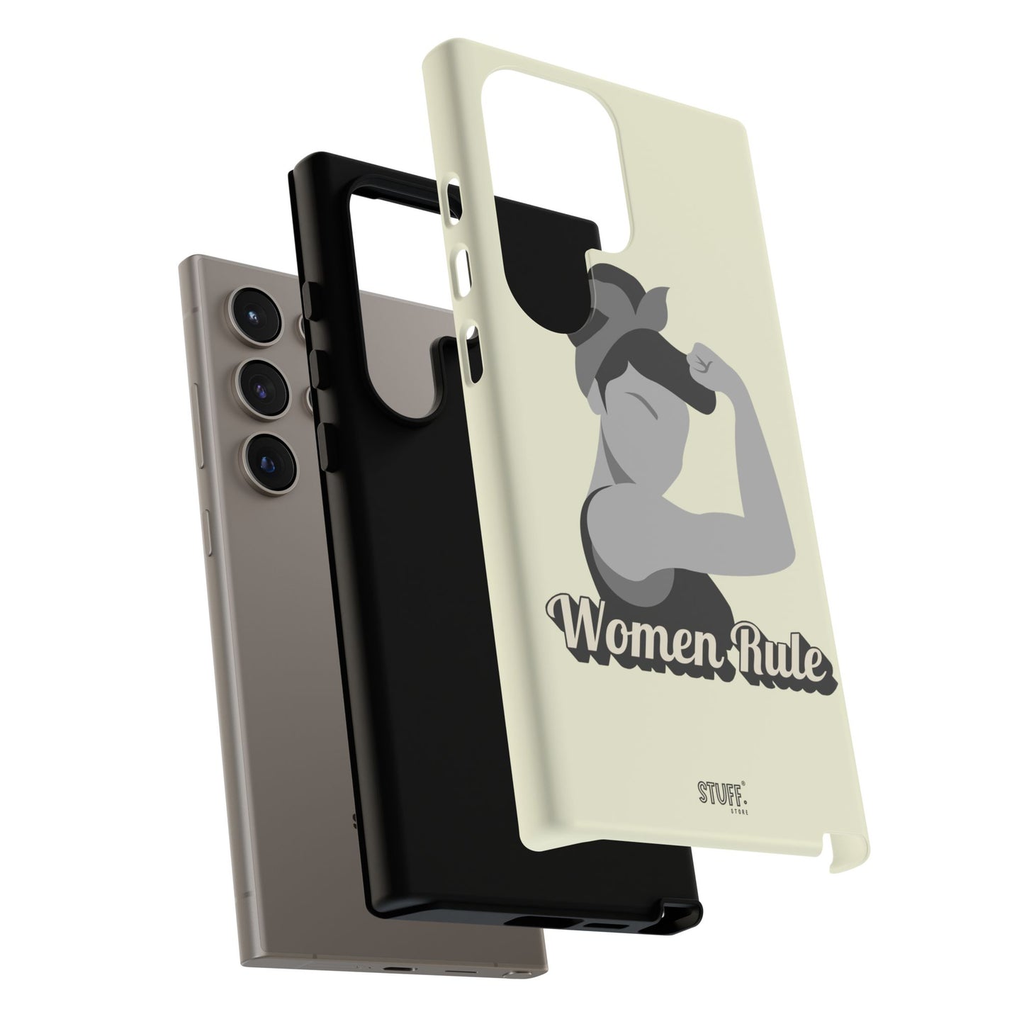 Women Rule Case | Coque résistante double protection avec Design Féministe inspirant