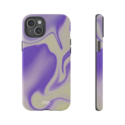 Swirly Case | Coque résistante double protection - Motif vague pourpre
