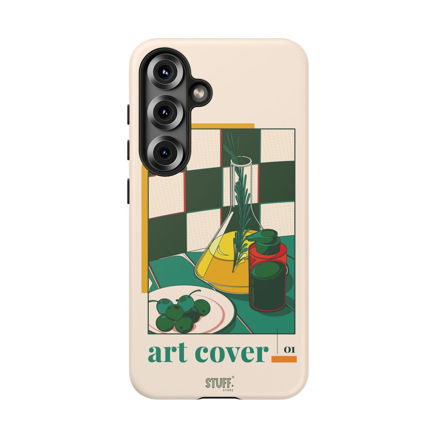 Olio d'Amore Case | Coque résistante double protection avec Design artistique Rétro