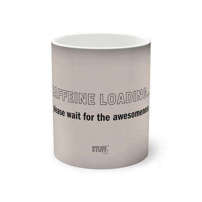 Caffeine Loading... Cup | Mug magique thermoréactif avec phrase motivante – 330ml