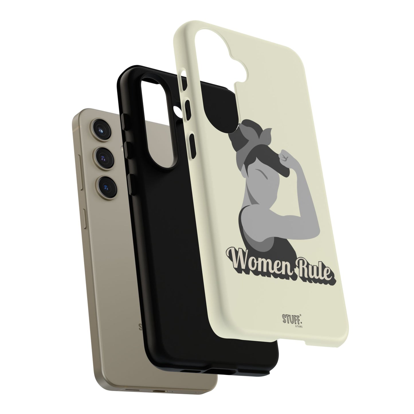 Women Rule Case | Coque résistante double protection avec Design Féministe inspirant