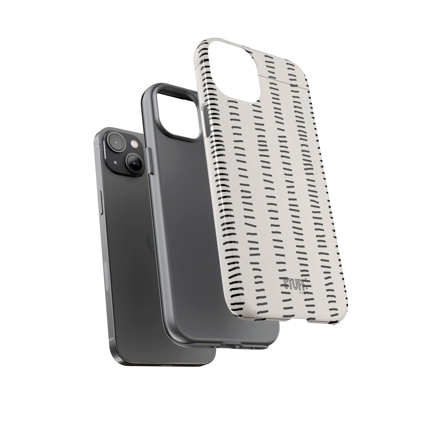 Striped Case | Coque résistante double protection antichoc - Design Minimaliste