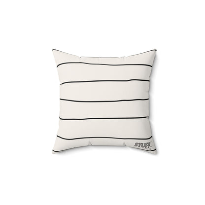Coussin carré décoratif avec Design Ligné Minimaliste