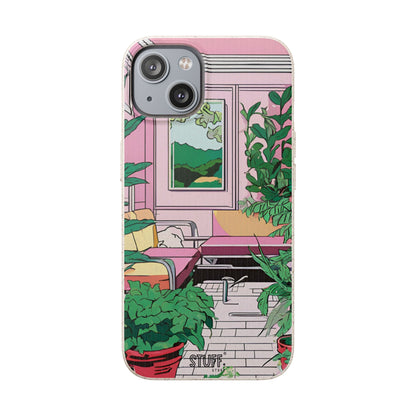 Plant Pop Case | Coque biodégradable en bambou et bioplastique avec design coloré | Parfait pour les amoureux des plantes - Avec emballage cadeau