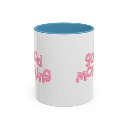 Balloon Cup | Two-tone ceramic mug with "balloon" lettering - 330ml
